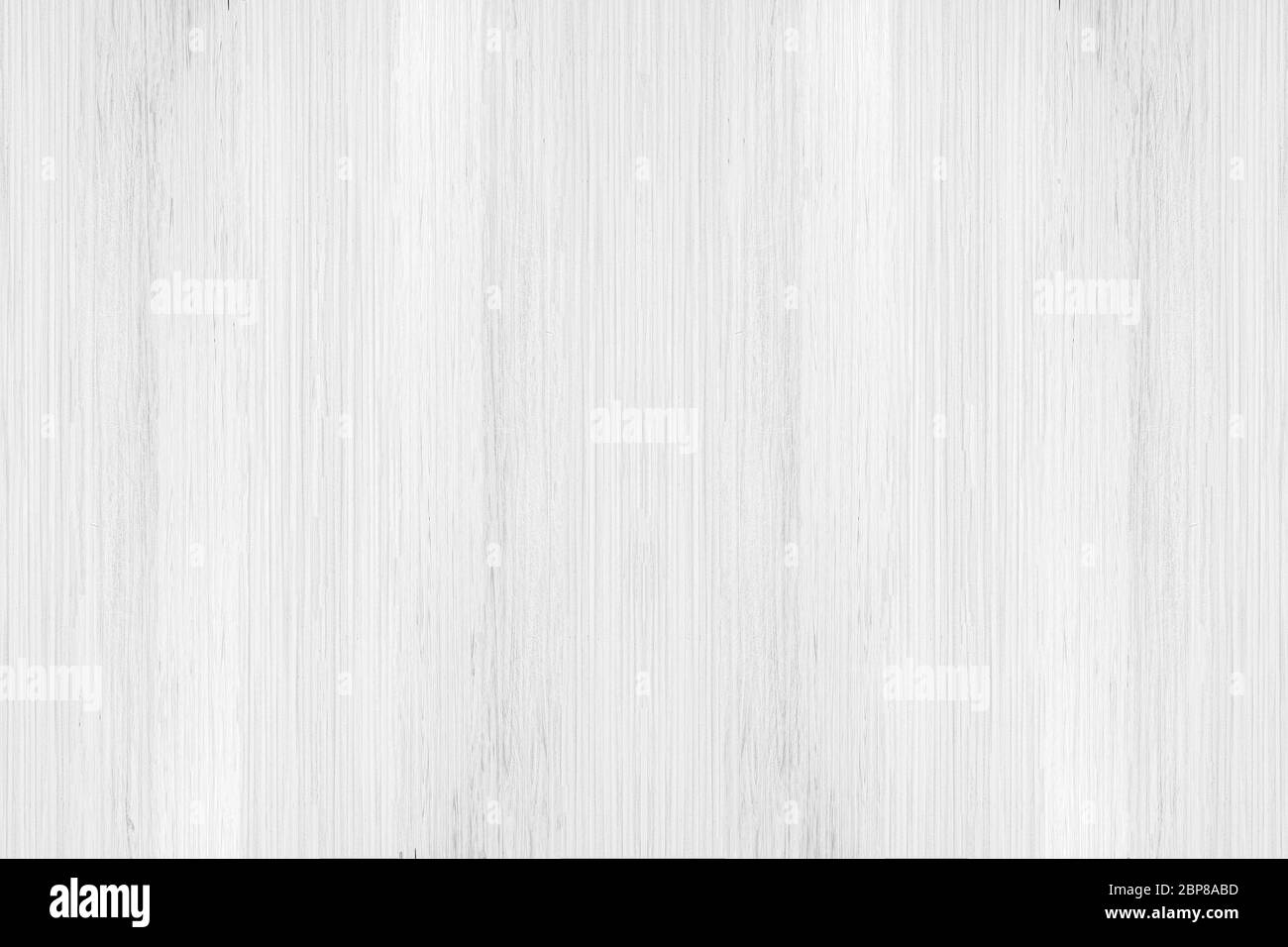 White texture of old wood. Empty plank wooden wall background with light pattern natural copy space. Stock Photo