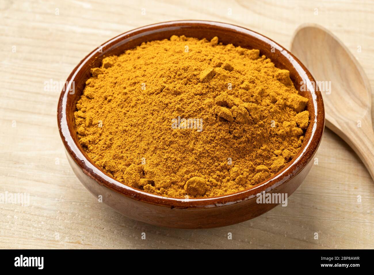 Bowl with traditional Indian masala powder Stock Photo