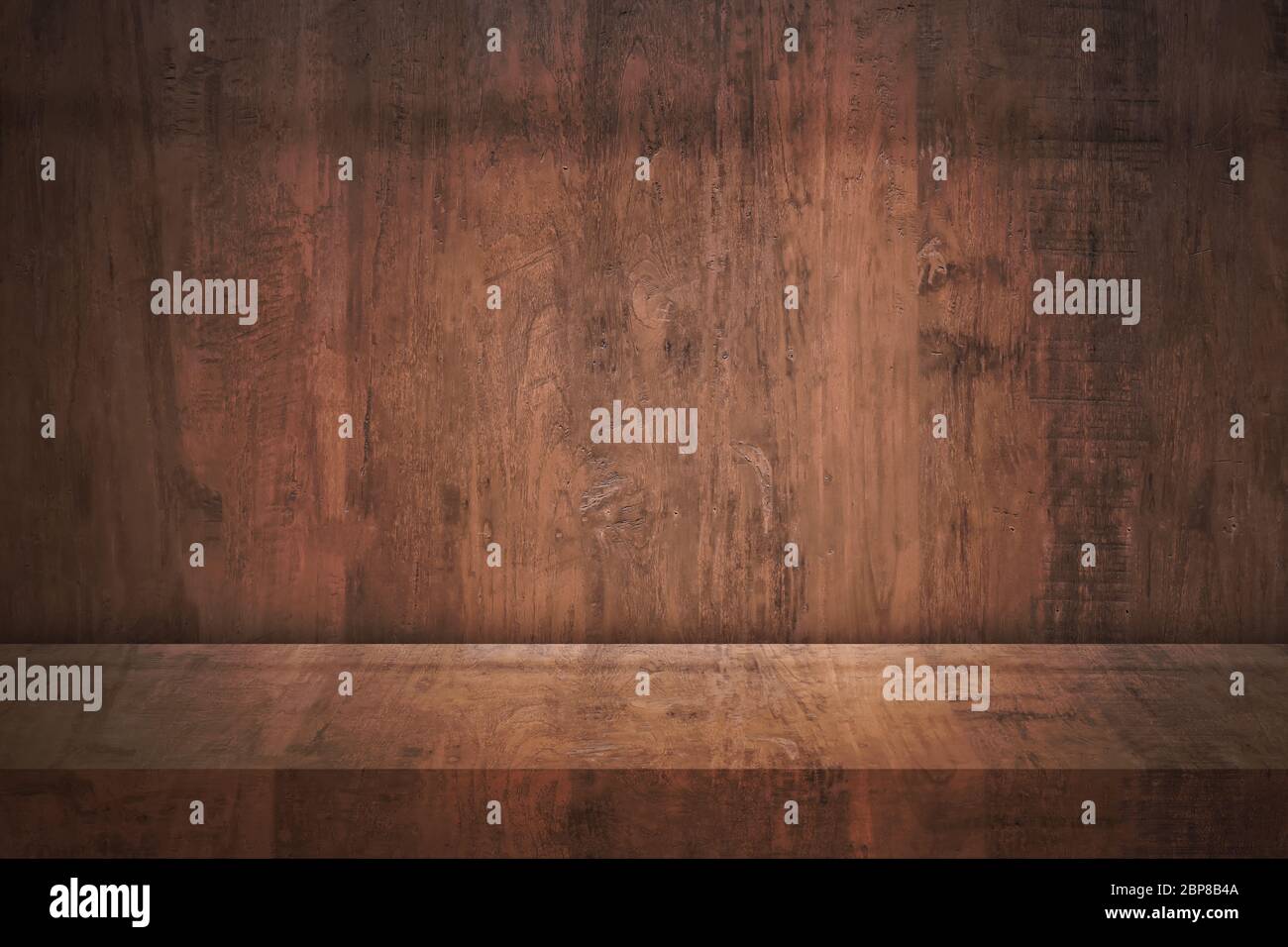 Wood table background with copy space for advertise product display or ...