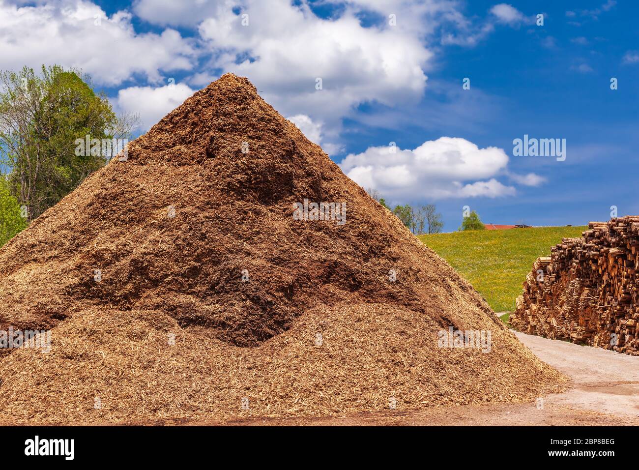 Wood waste and scrap, not compressed in the form of irregularly crushed