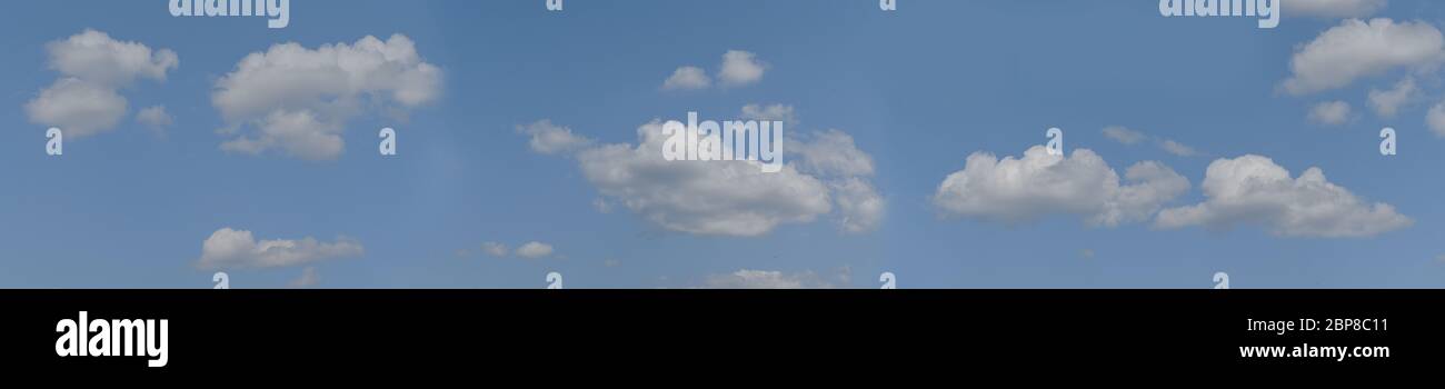 blue sky background with white clouds. panorama picture Stock Photo - Alamy