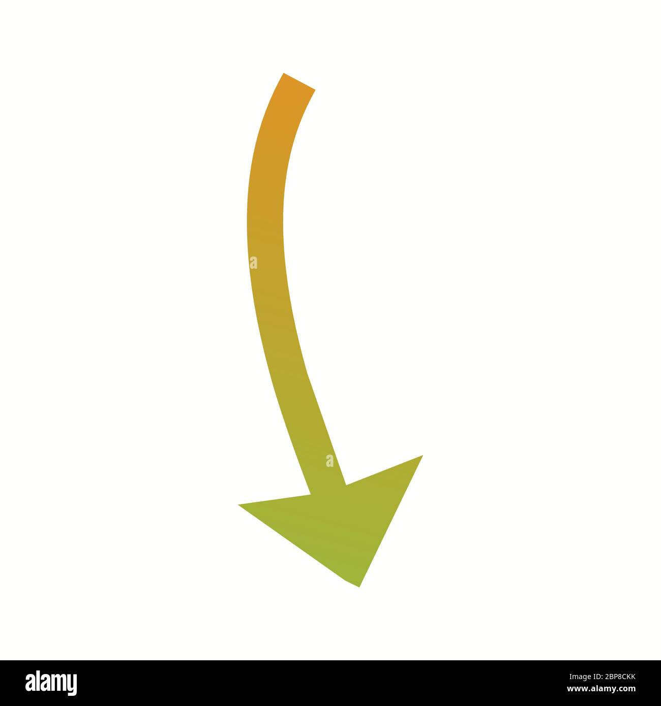 Beautiful Arrow Pointing Down Glyph Vector Icon Stock Vector Image ...
