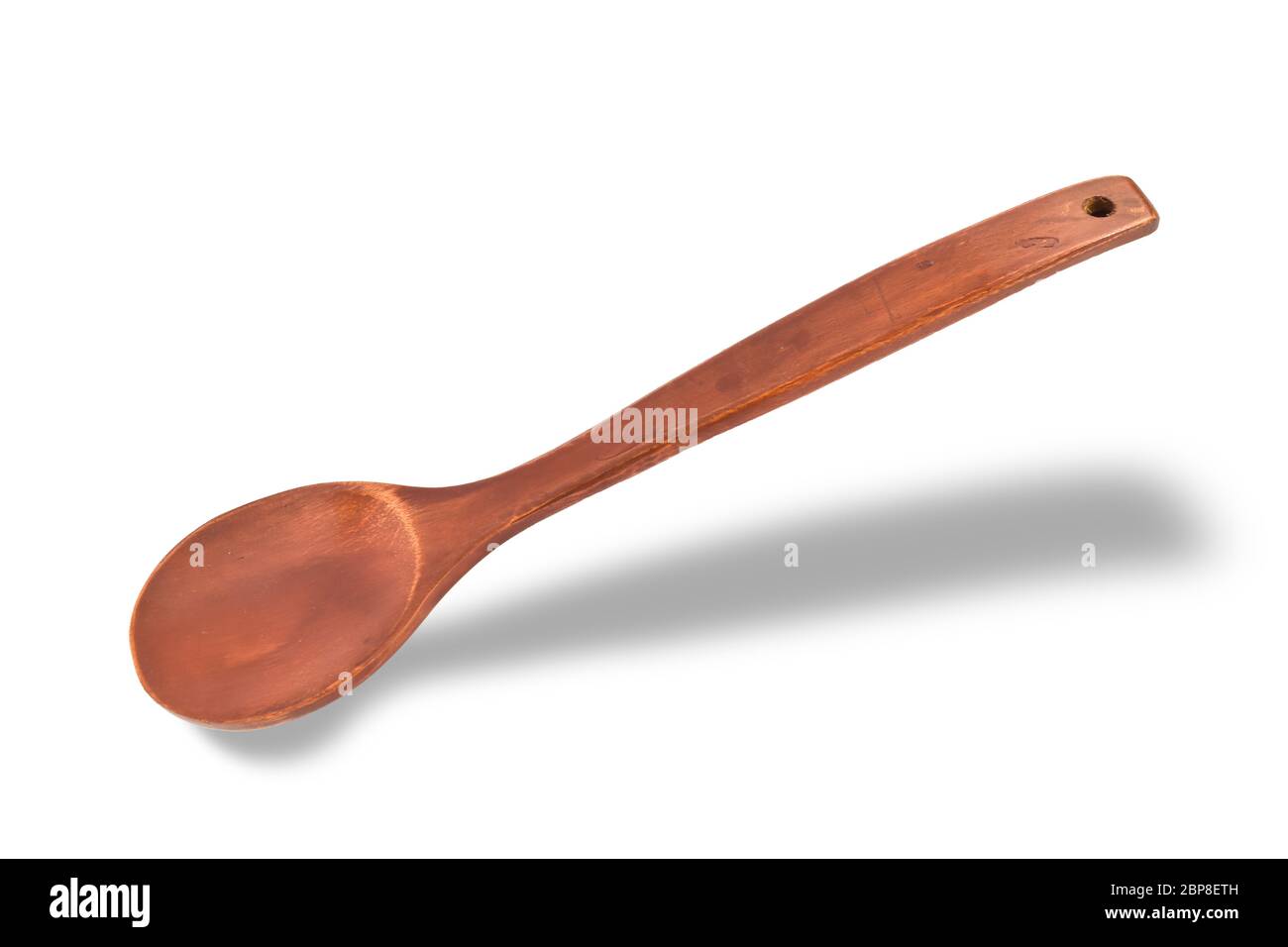 Wooden spoon isolated on white background with clipping path Stock ...