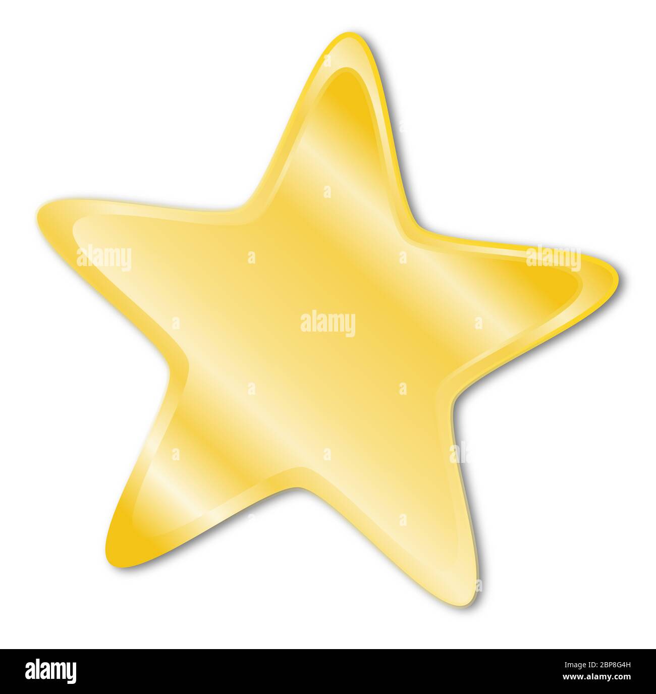 Decorative star with golden frame on a white background Stock Photo - Alamy