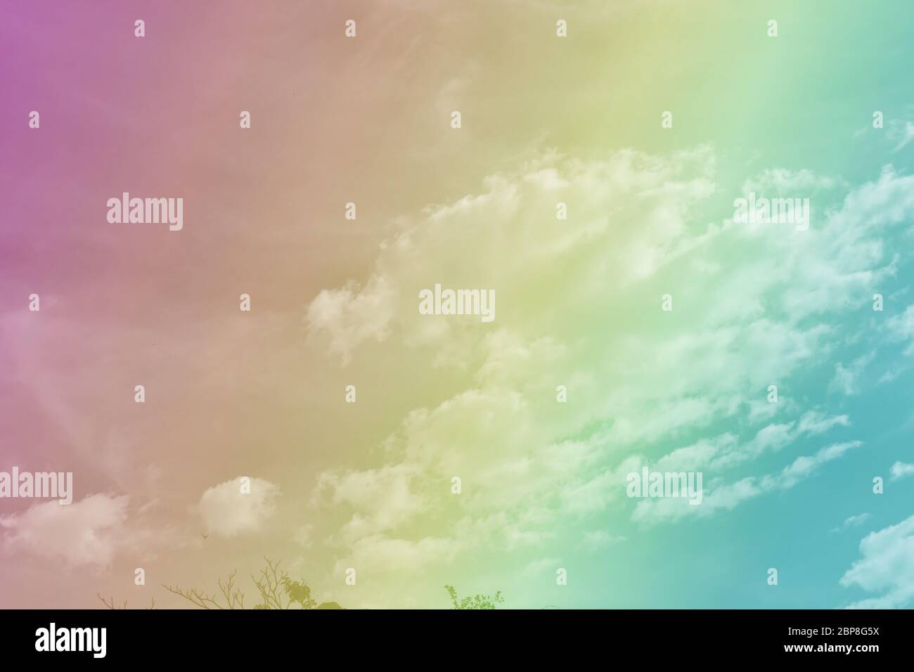 Soft cloud and sky with pastel gradient color for background backdrop Stock  Photo