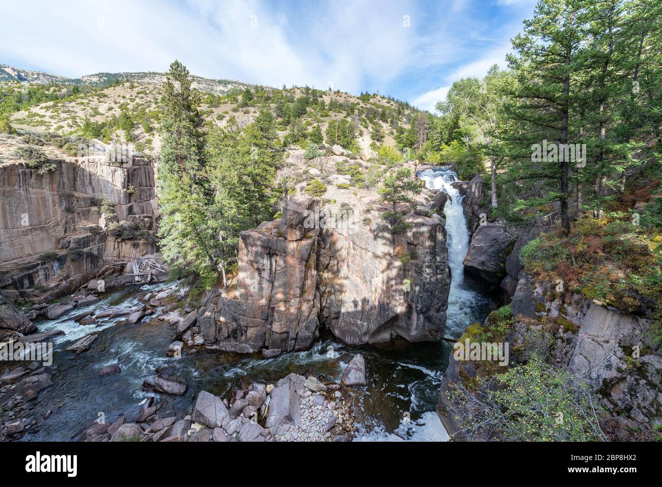 Shell Falls in Shell Canyon near Shell, Wyoming Stock Photo Alamy