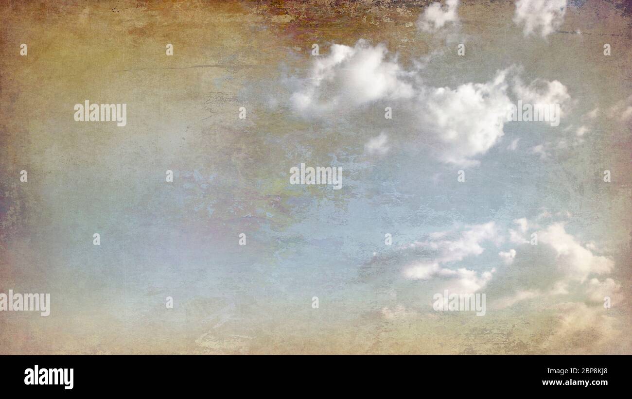 himmel papier wolken textur verlauf farben horizont gefärbt trauer Stock Photo