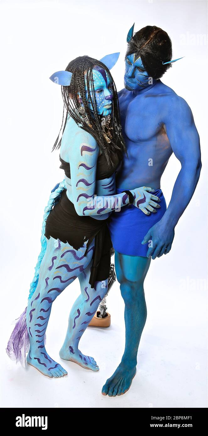 Development of Avatar began in 1994 , when Cameron wrote an 80 page treatment for the film .Fliming was supposed to take place after the compltion of Cameron's 1997 film Titanic , but according to Cameron , the necessary technology was not yet available to achieve his vision of the film .Cameron began developing the screenplay and fictional universe in early 2006 .The film made extensive use of new motion capture filming techniques , and was traditional viewing .£ D viewing and 4D  experiences in select South Korean theaters .The stereoscopic  film making was a breakthrough in technology ... Stock Photo