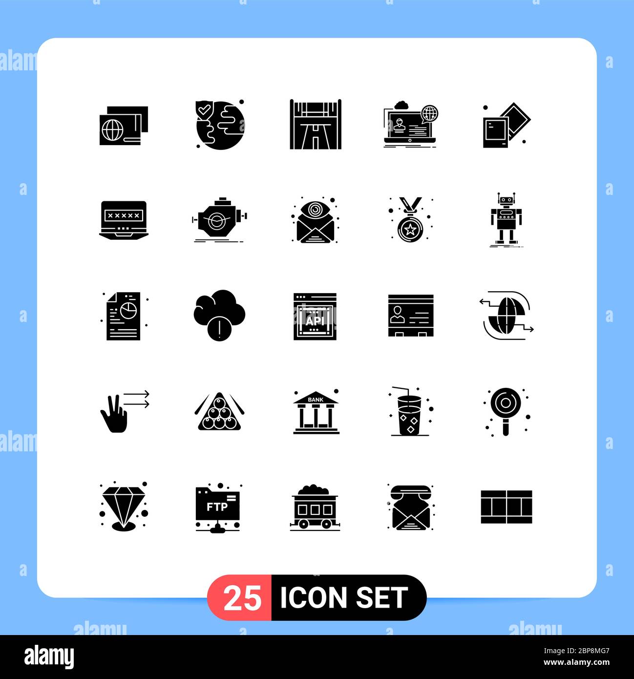 Set Of 25 Modern Ui Icons Symbols Signs For Process Website Start Seminar Forum Editable Vector Design Elements Stock Vector Image Art Alamy