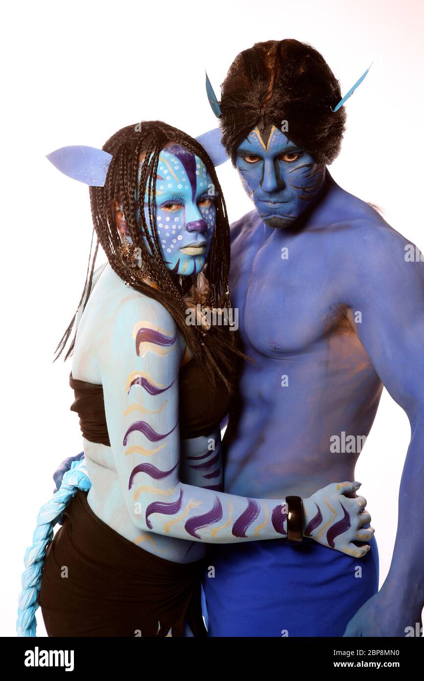 Development of Avatar began in 1994 , when Cameron wrote an 80 page treatment for the film .Fliming was supposed to take place after the compltion of Cameron's 1997 film Titanic , but according to Cameron , the necessary technology was not yet available to achieve his vision of the film .Cameron began developing the screenplay and fictional universe in early 2006 .The film made extensive use of new motion capture filming techniques , and was traditional viewing .£ D viewing and 4D  experiences in select South Korean theaters .The stereoscopic  film making was a breakthrough in technology ... Stock Photo