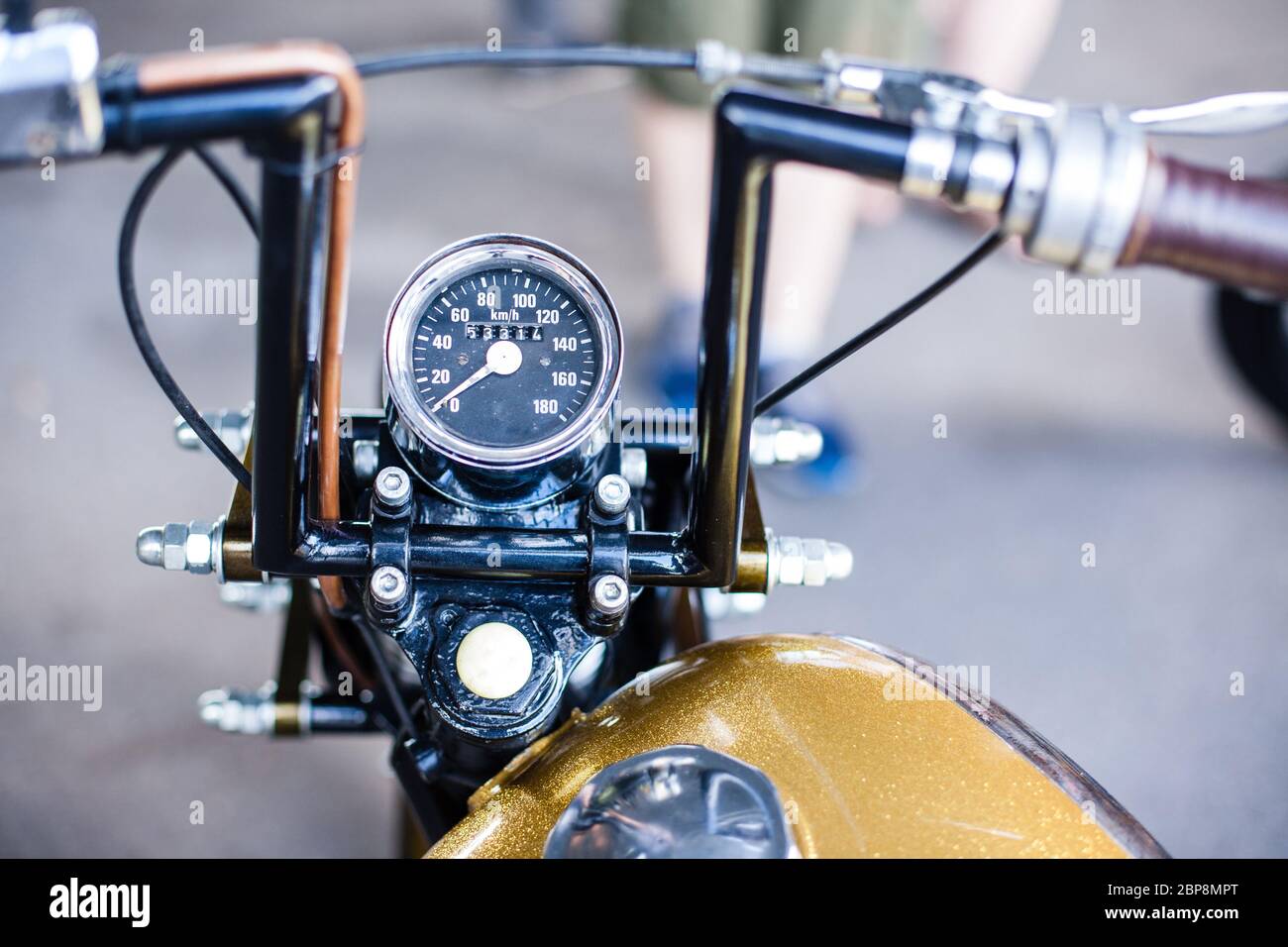 Unusual Kustom kulture fest motorcycle retro vintage style Stock Photo -  Alamy