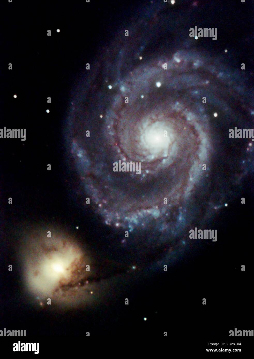 Whirlpool galaxy m51 hi-res stock photography and images - Alamy