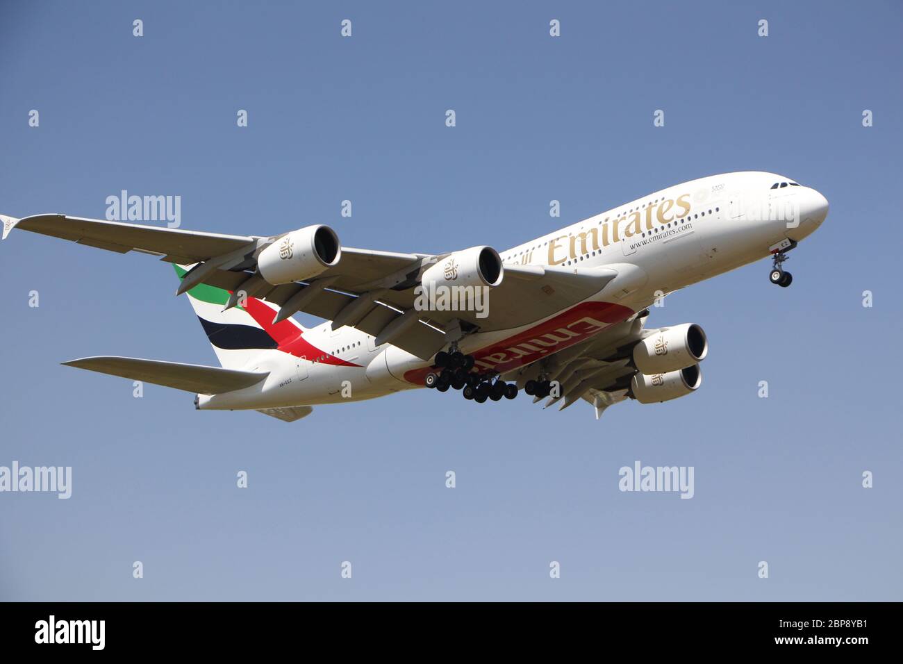 Emirates A380 Airbus Stock Photo