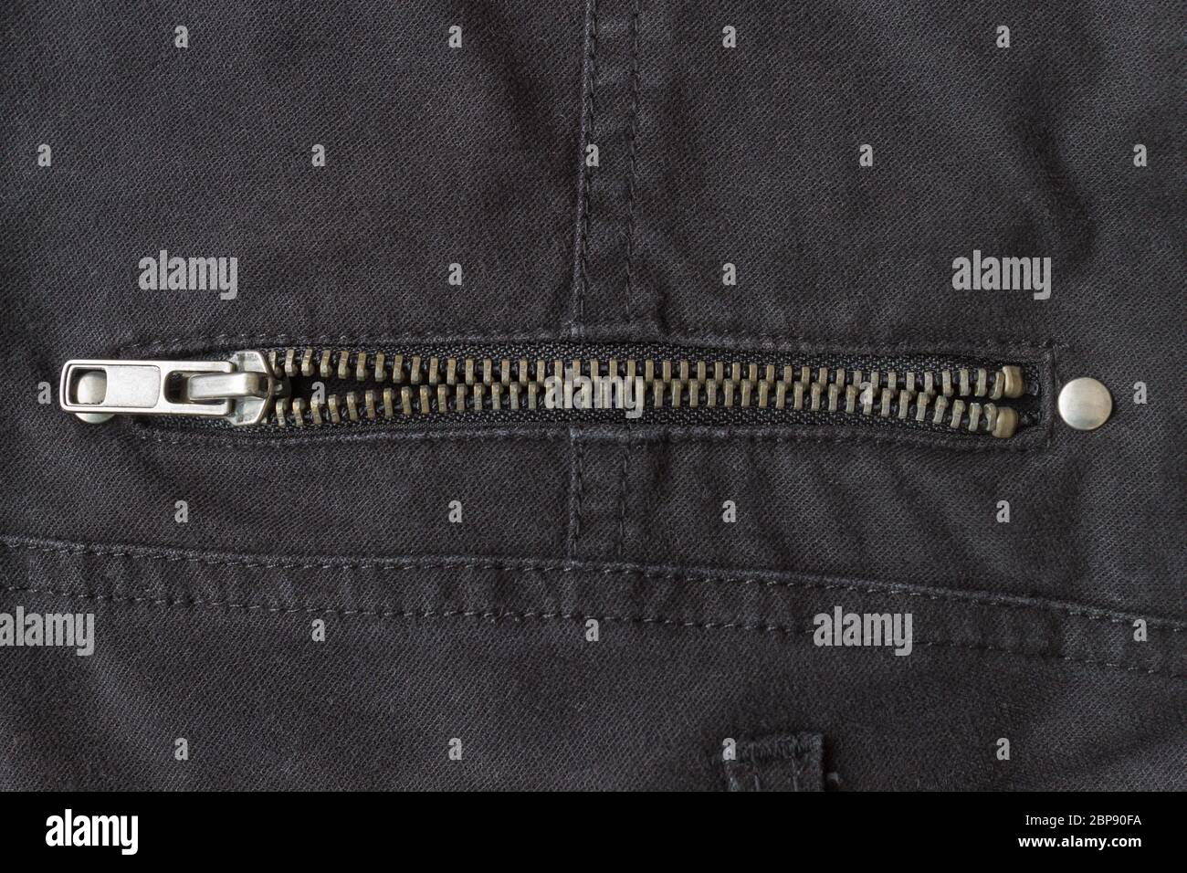 Black zip denim jeans hi-res stock photography and images - Alamy