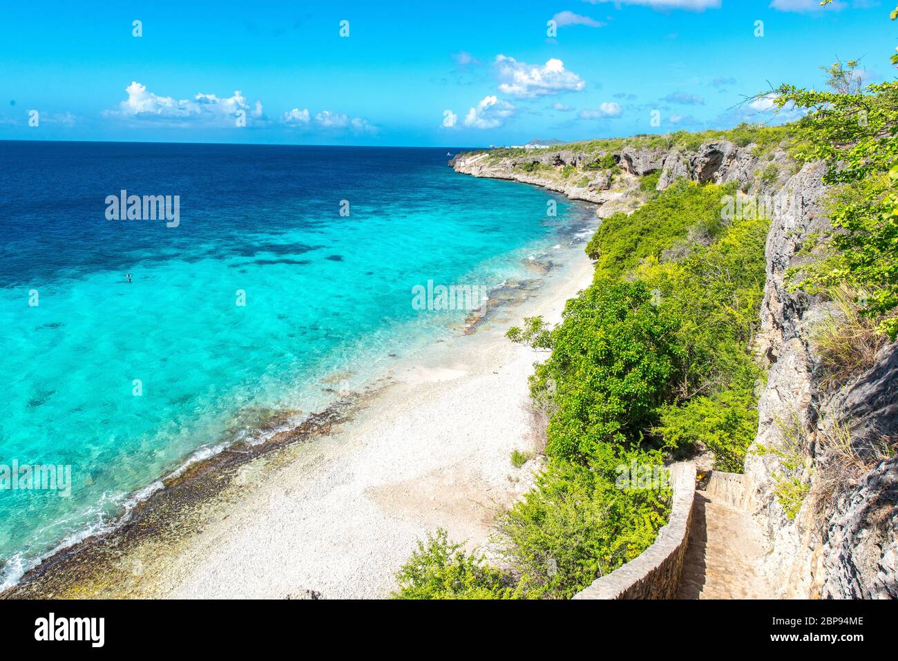 Tauchspot auf Bonaire Stock Photo