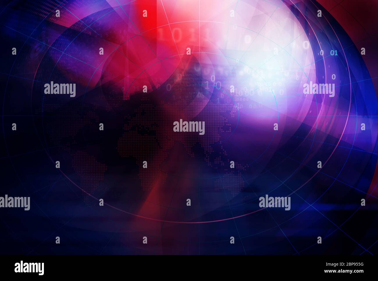 Graphical digital studio background with binary codes Stock Photo - Alamy