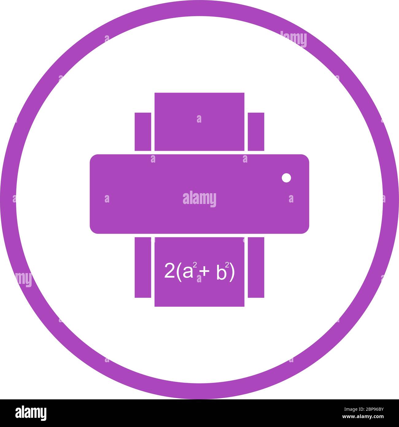 Beautiful Printer Glyph Vector Icon Stock Vector