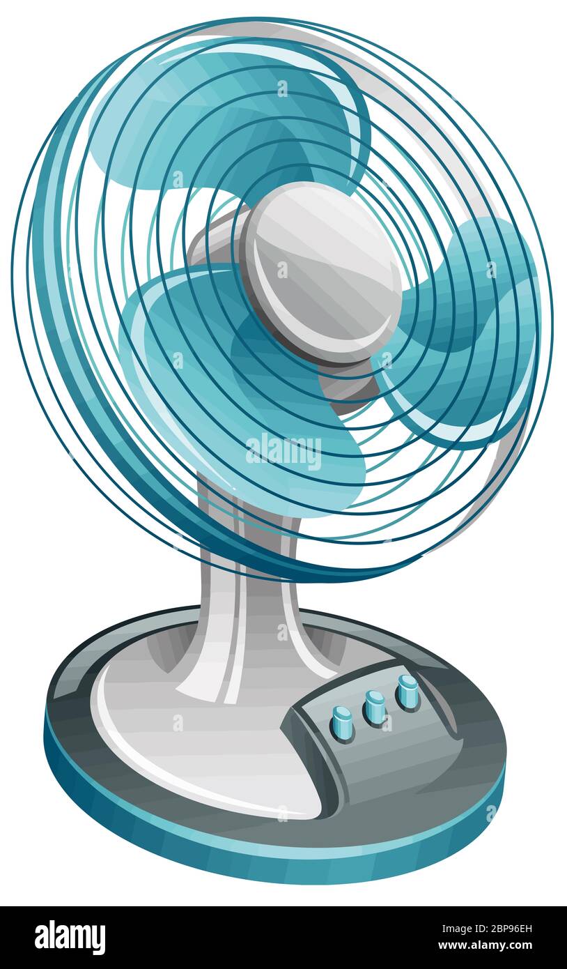 fan blower rotation airflow wind air illustration electric Stock Photo ...