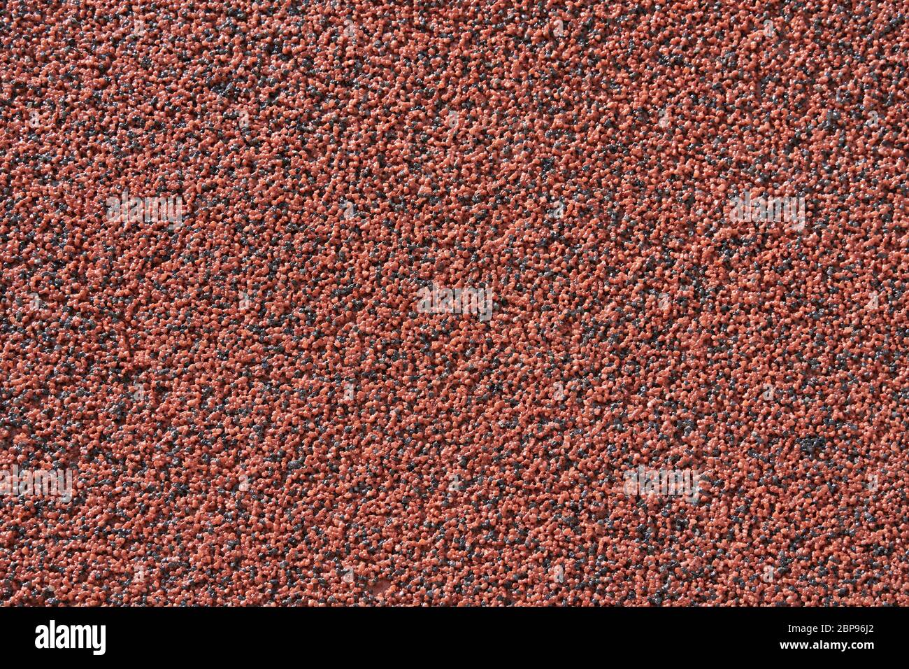 close view of the wall surface, decorative finishing, heat insulation granules or granite particles Stock Photo