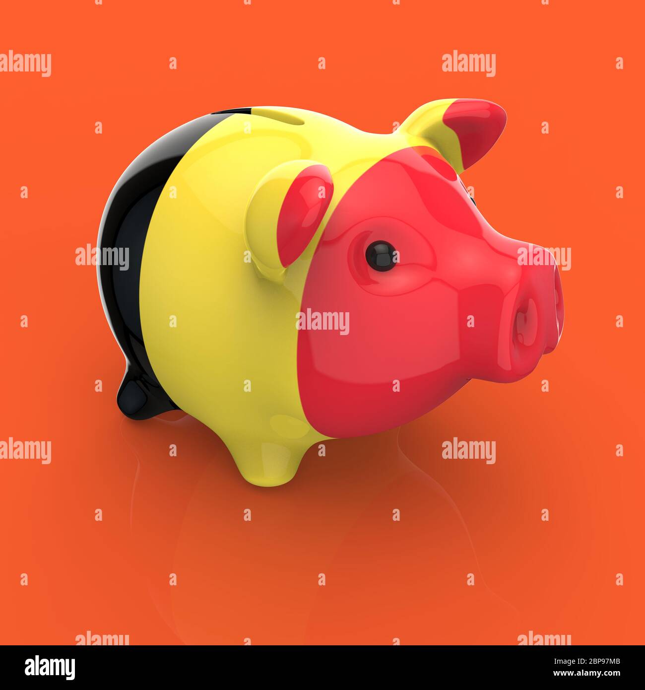 Piggy bank - 3D Illustration Stock Photo - Alamy