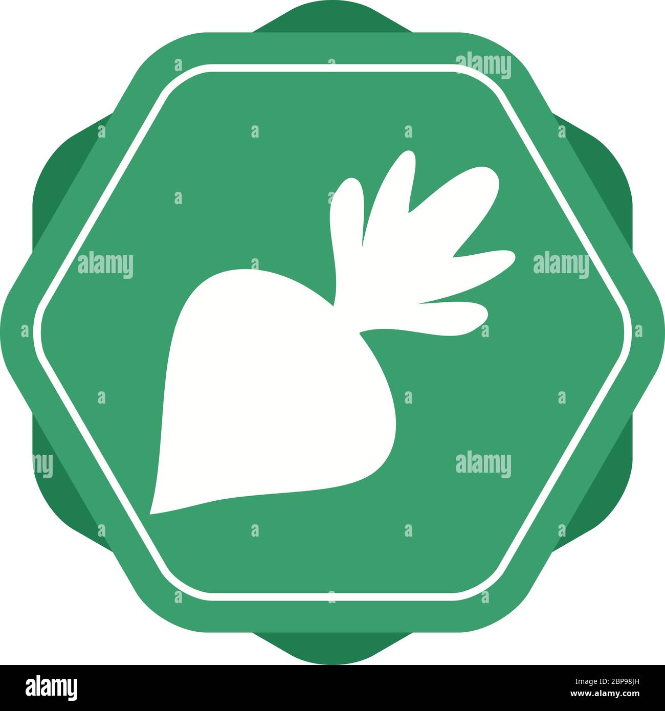 Beautiful Beet Glyph Vector Icon Stock Vector