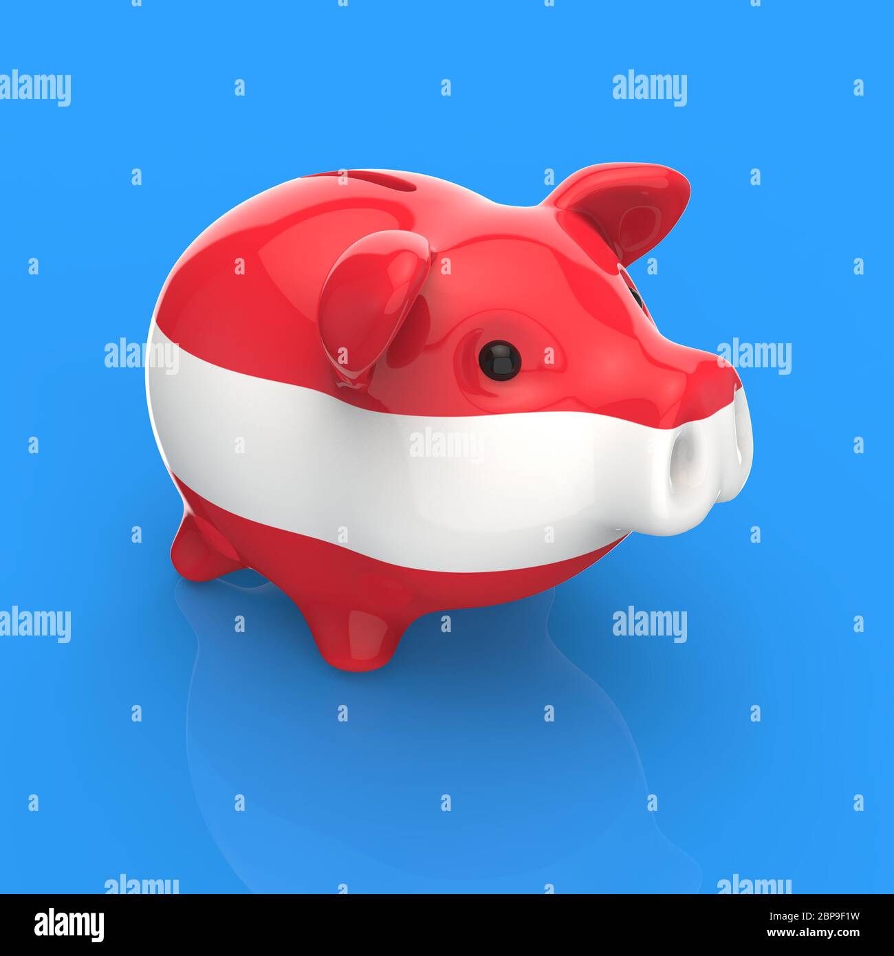Piggy bank - 3D Illustration Stock Photo - Alamy