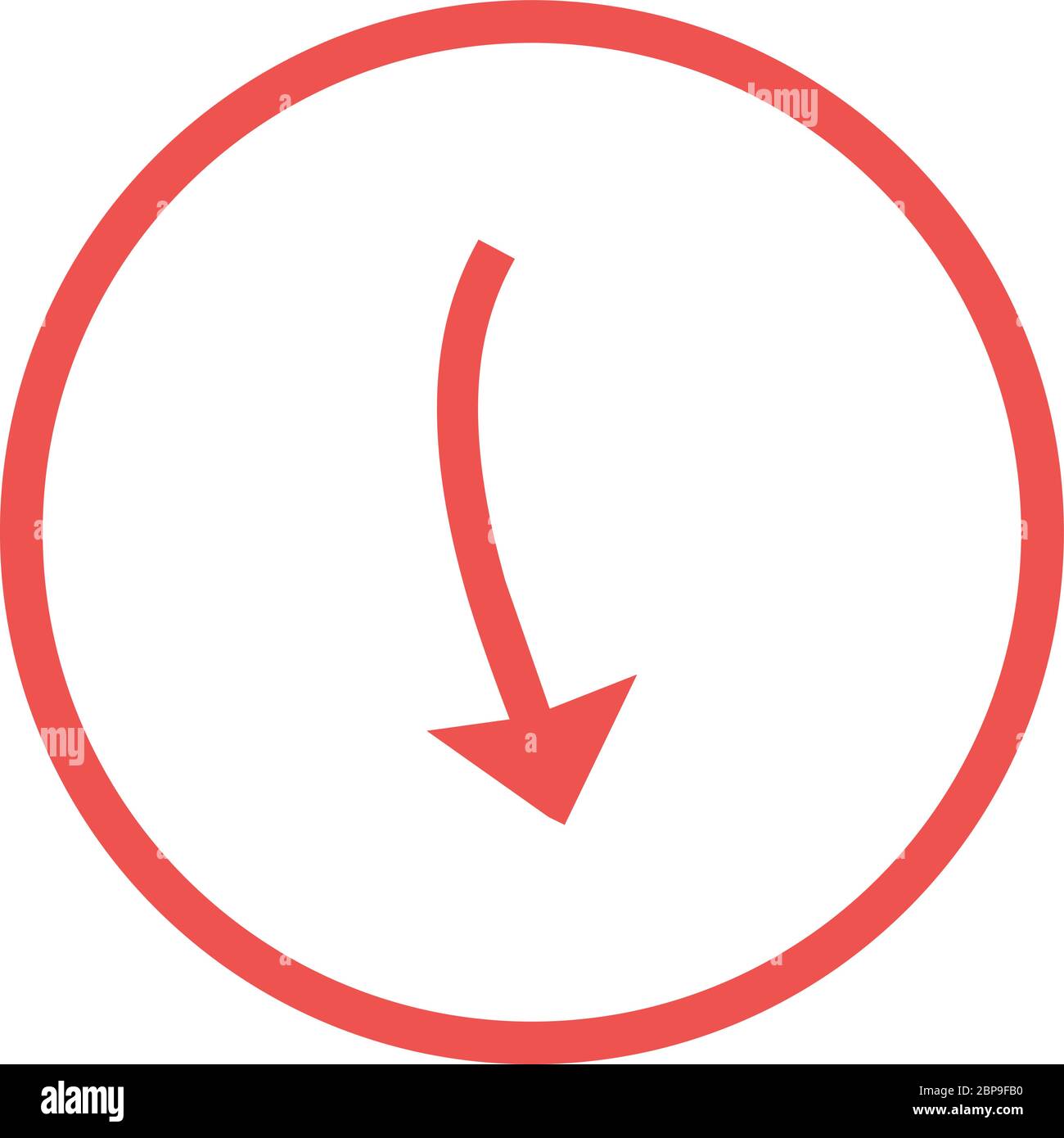 Beautiful Arrow Pointing Down Glyph Vector Icon Stock Vector Image ...