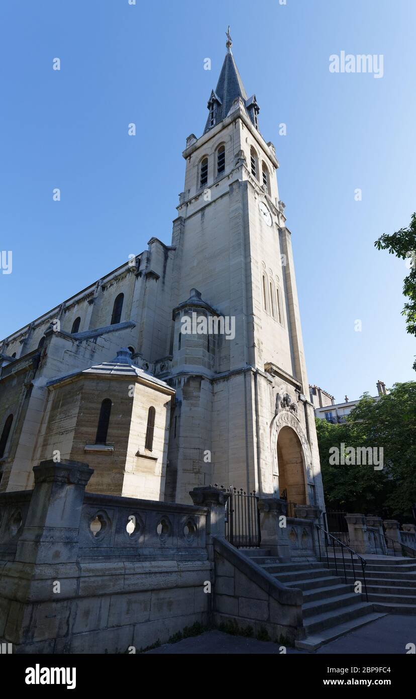 The Roman Catholic Saint Lambert de Vaugirard church Paris. France . Stock Photo