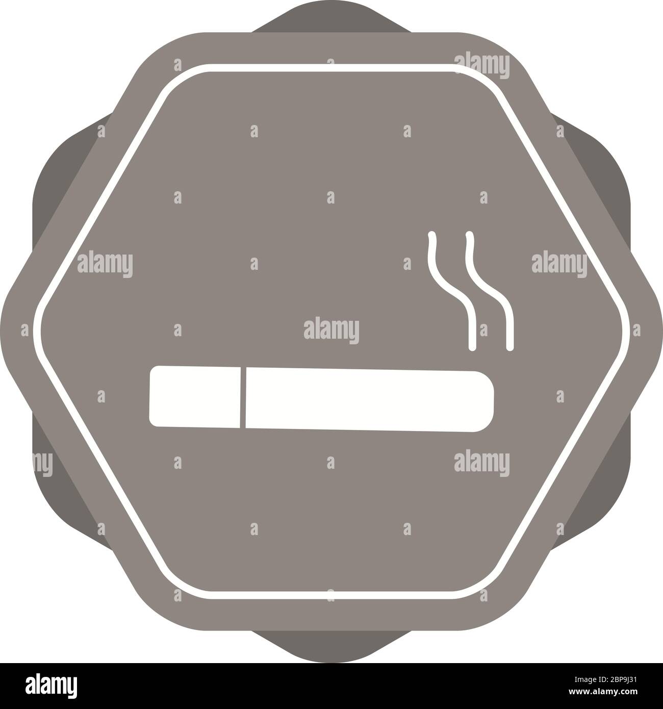 Beautiful Cigarette Glyph Vector Icon Stock Vector Image & Art - Alamy