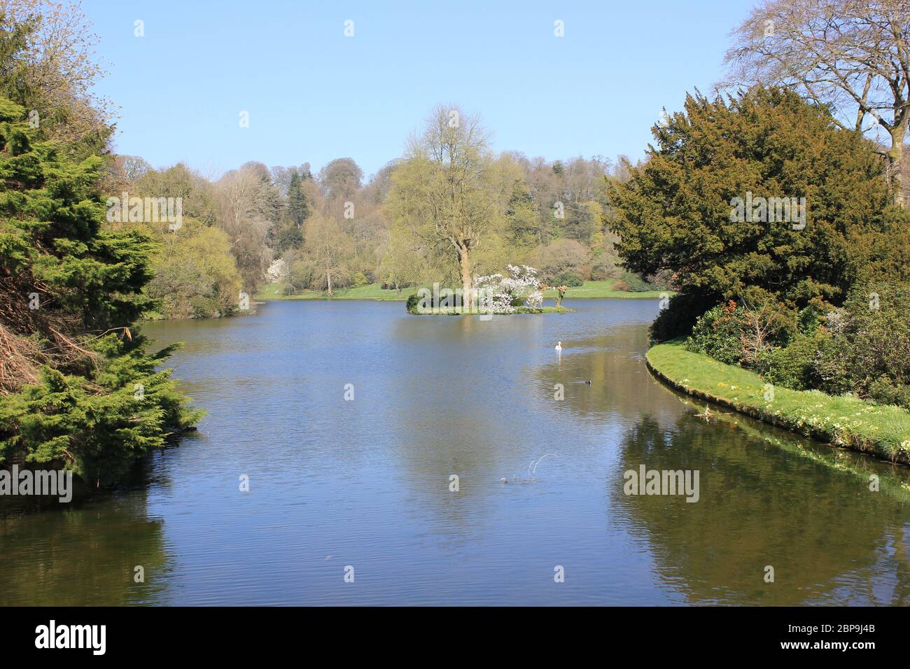 Stourhead House Gardens, National Trust Property, Wiltshire, UK Stock Photo