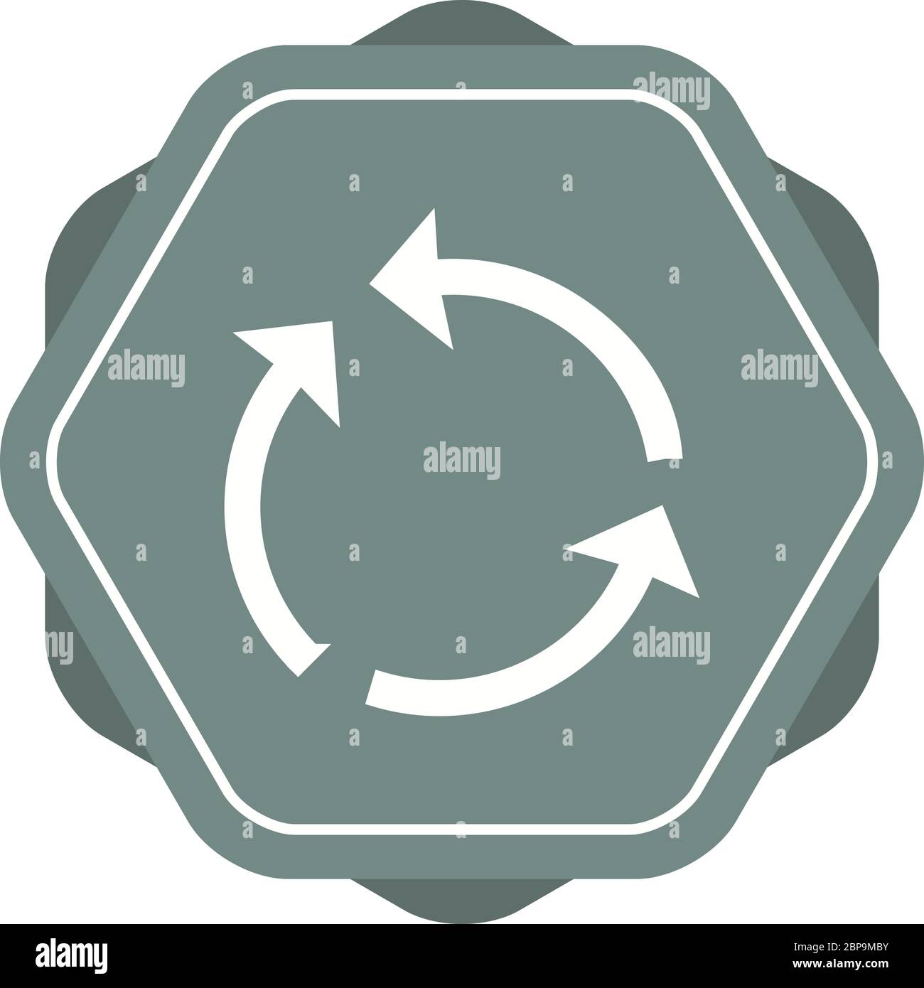 Beautiful Cycle Arrow Glyph Vector Icon Stock Vector Image & Art - Alamy
