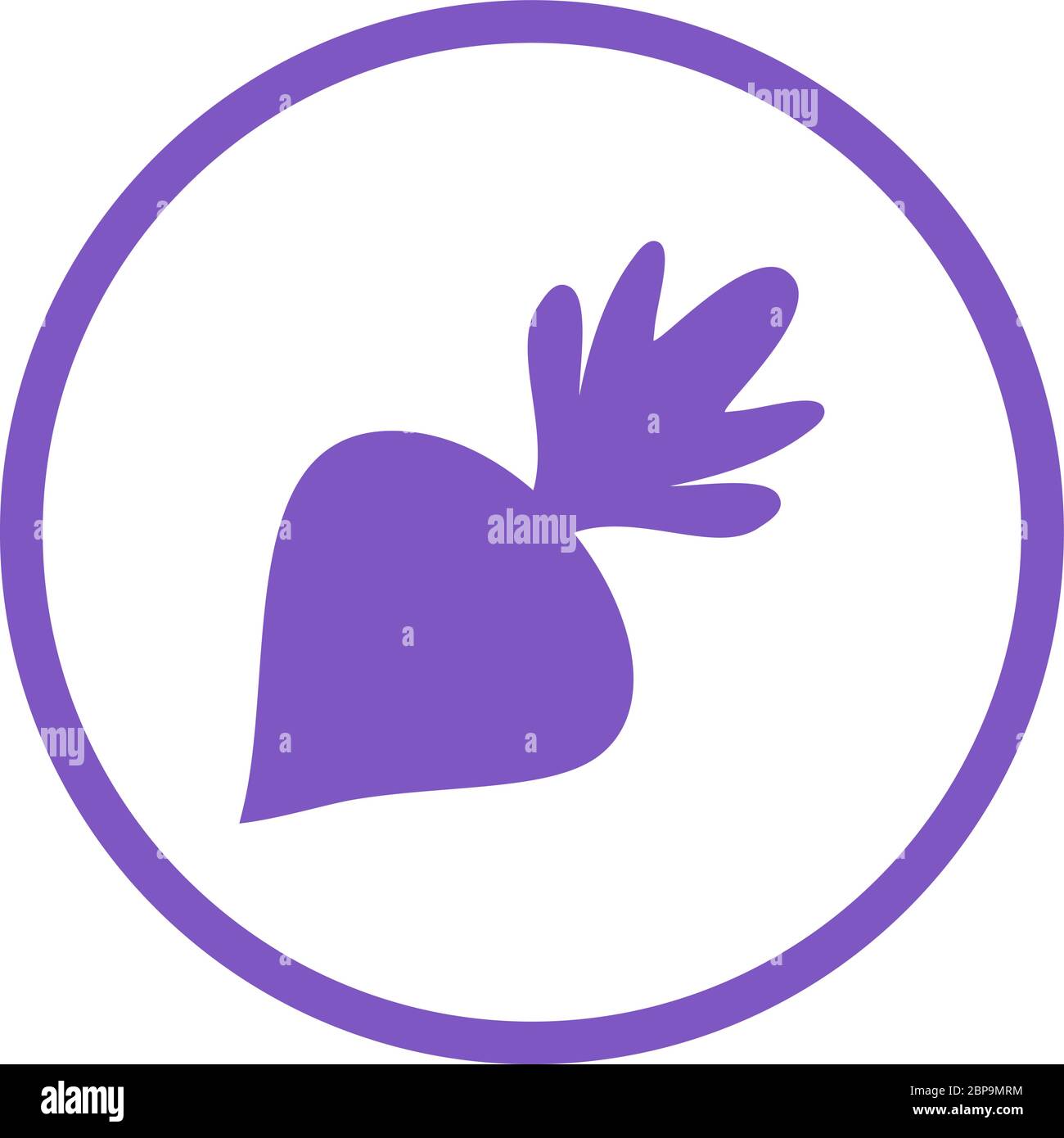 Beautiful Beet Glyph Vector Icon Stock Vector