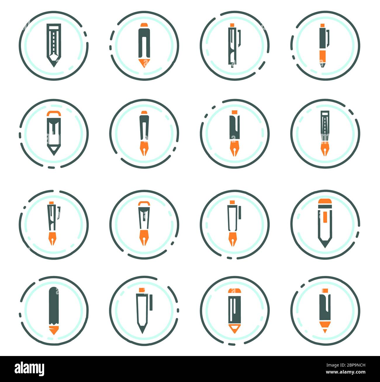 Edit color vector icons for user interface design Stock Photo - Alamy