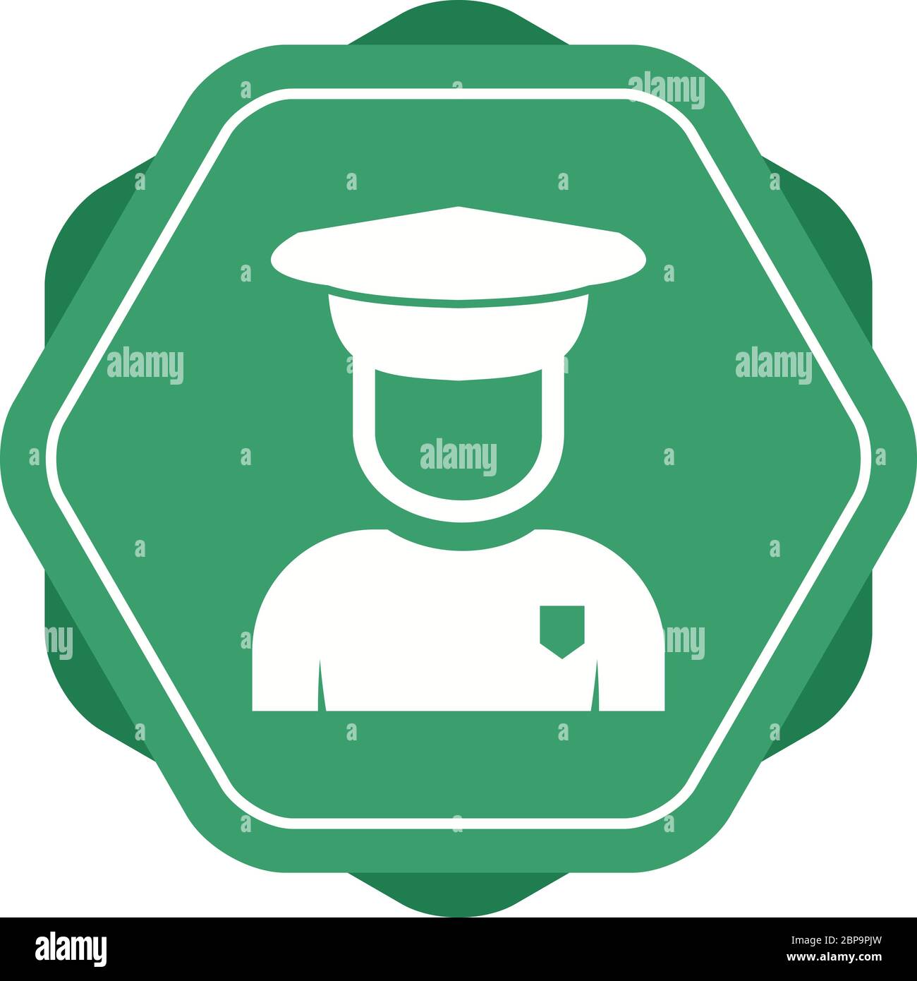 Beautiful Security Guard Glyph Vector Icon Stock Vector Image & Art - Alamy