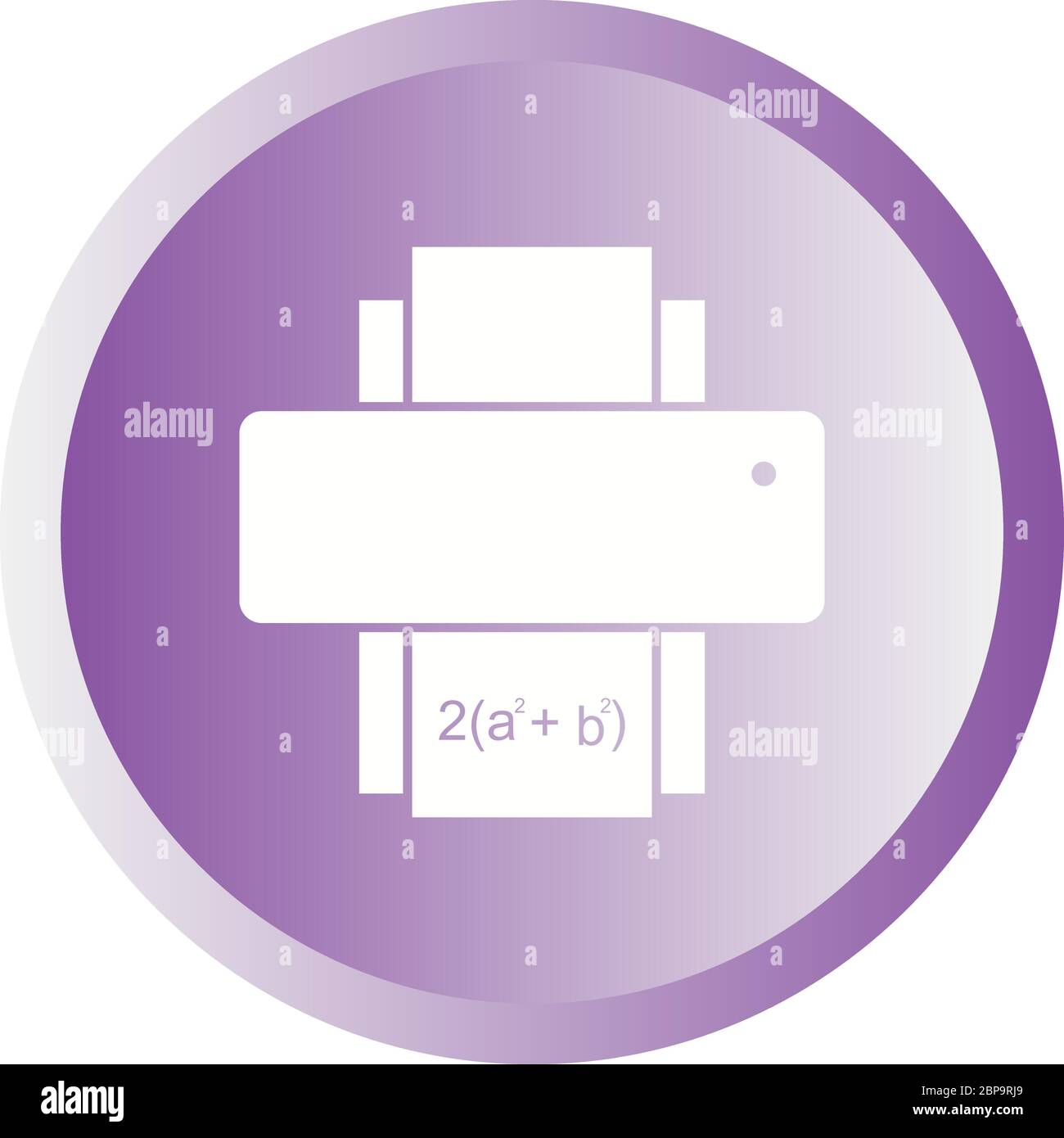 Beautiful Printer Glyph Vector Icon Stock Vector