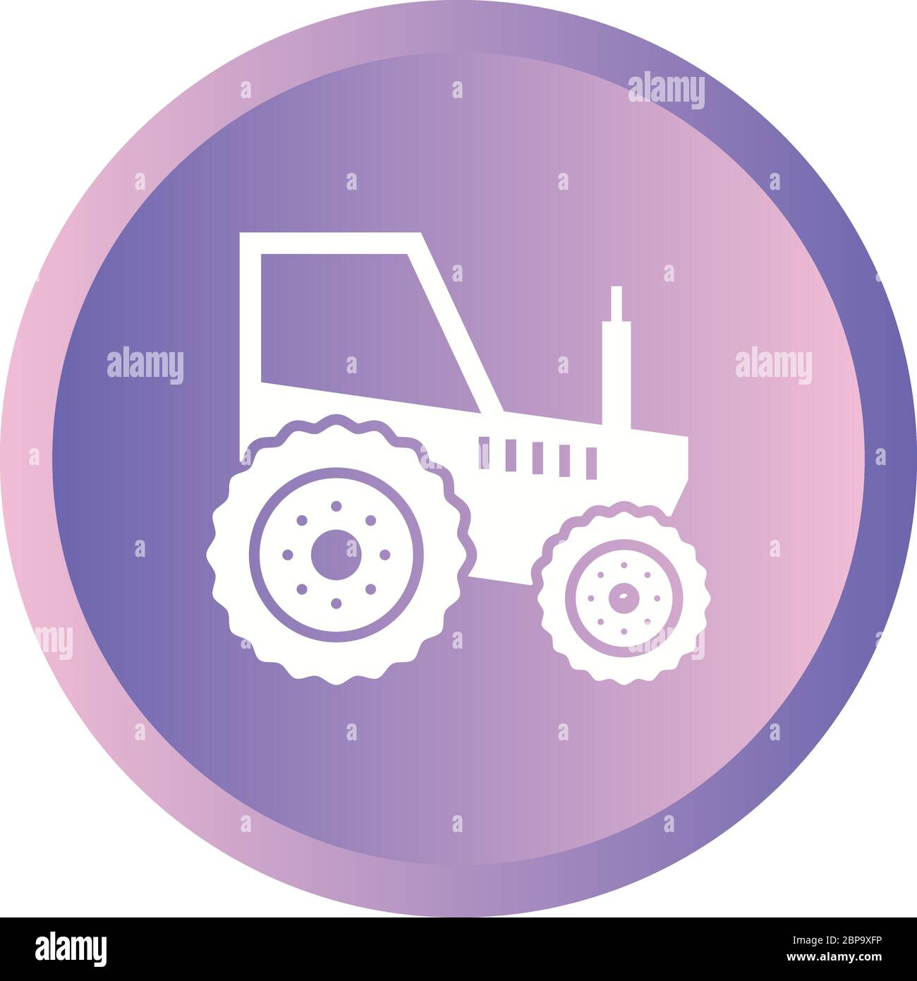 Beautiful Tractor Glyph Vector Icon Stock Vector Image & Art - Alamy