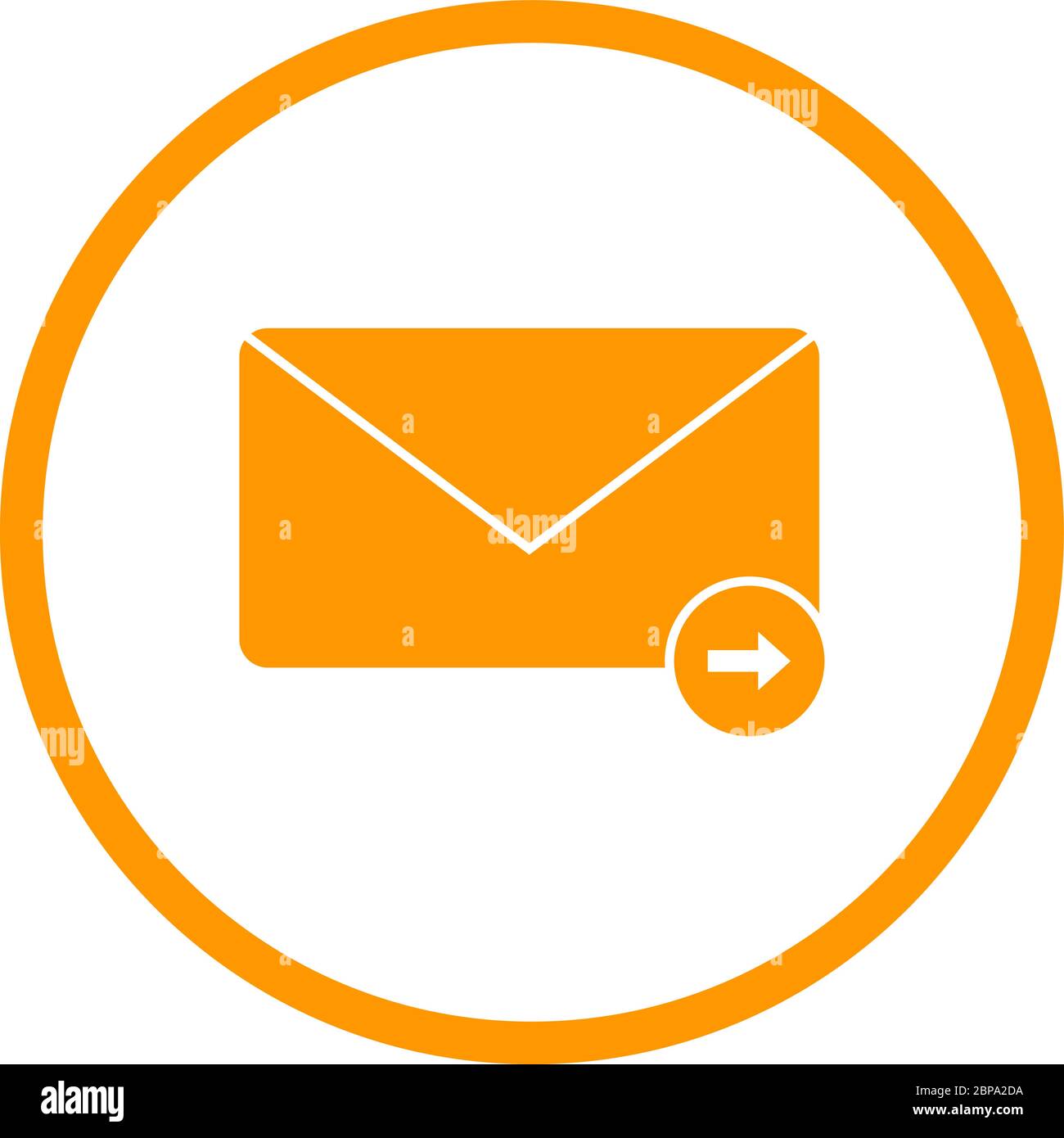 Beautiful Sending Message Glyph Vector Icon Stock Vector Image & Art ...
