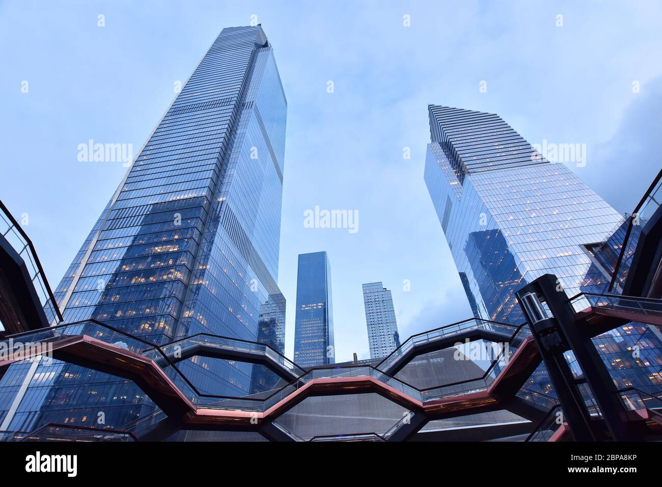 New York City, NY, USA - December 4 , 2019. The Vessel, unique structure and visitor attraction, part of the Hudson Yards Redevelopment Project . Stock Photo