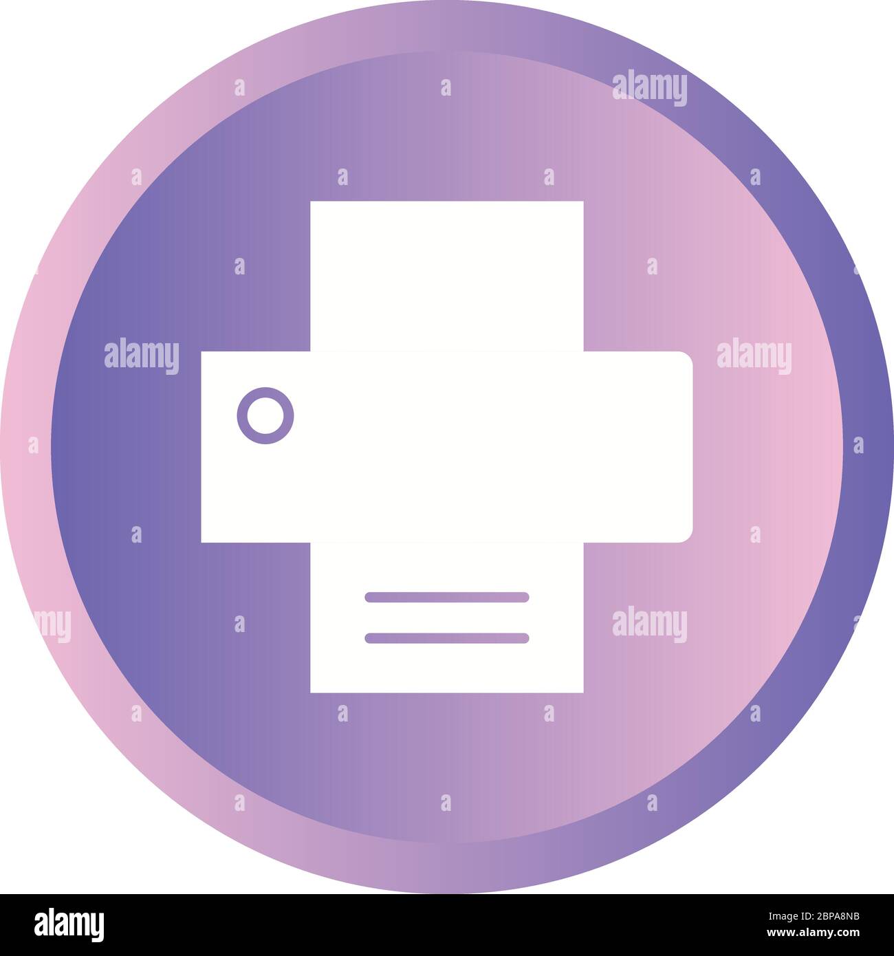 Beautiful Printer Glyph Vector Icon Stock Vector