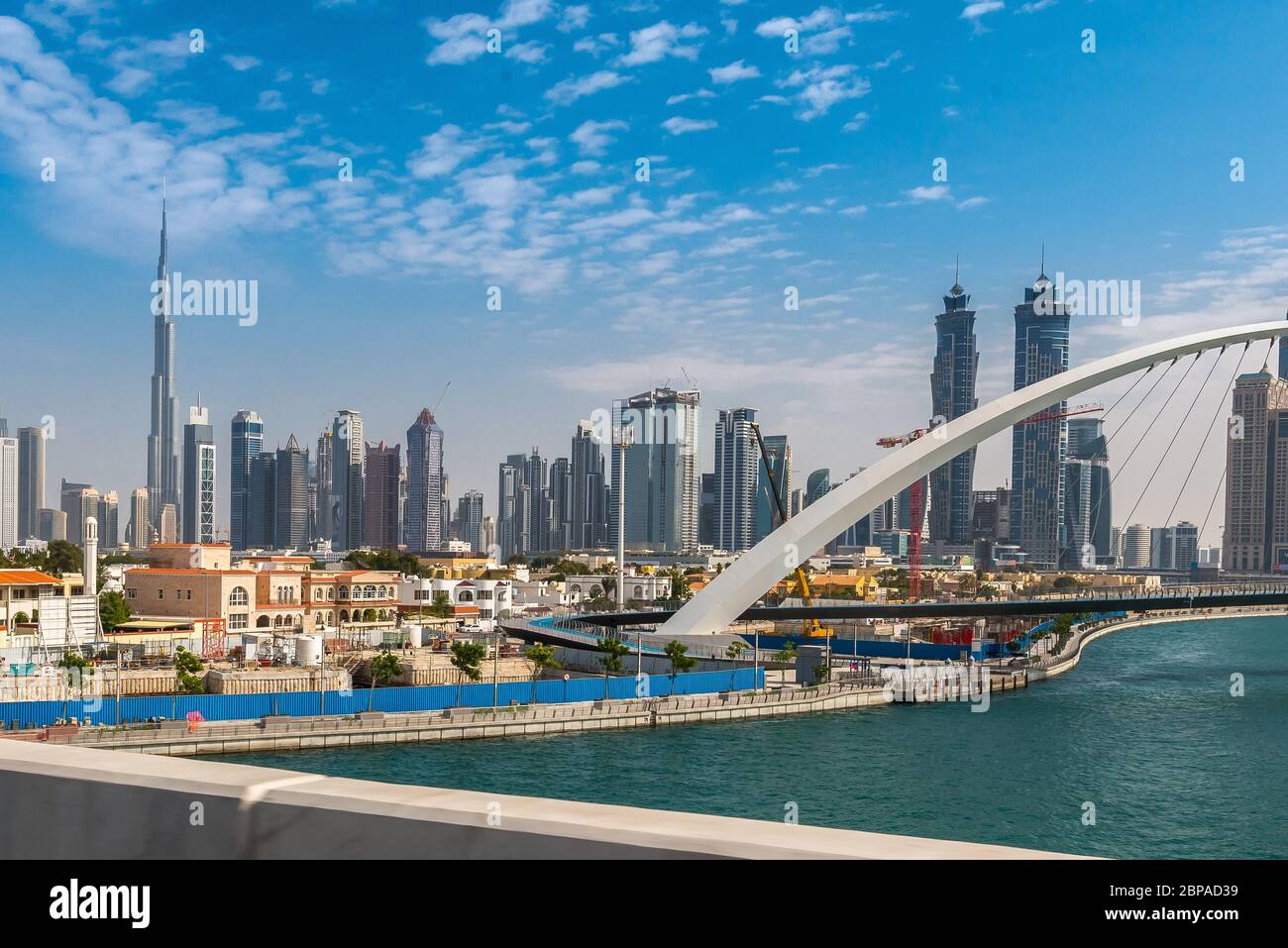 Skyline Dubai VAE Stock Photo