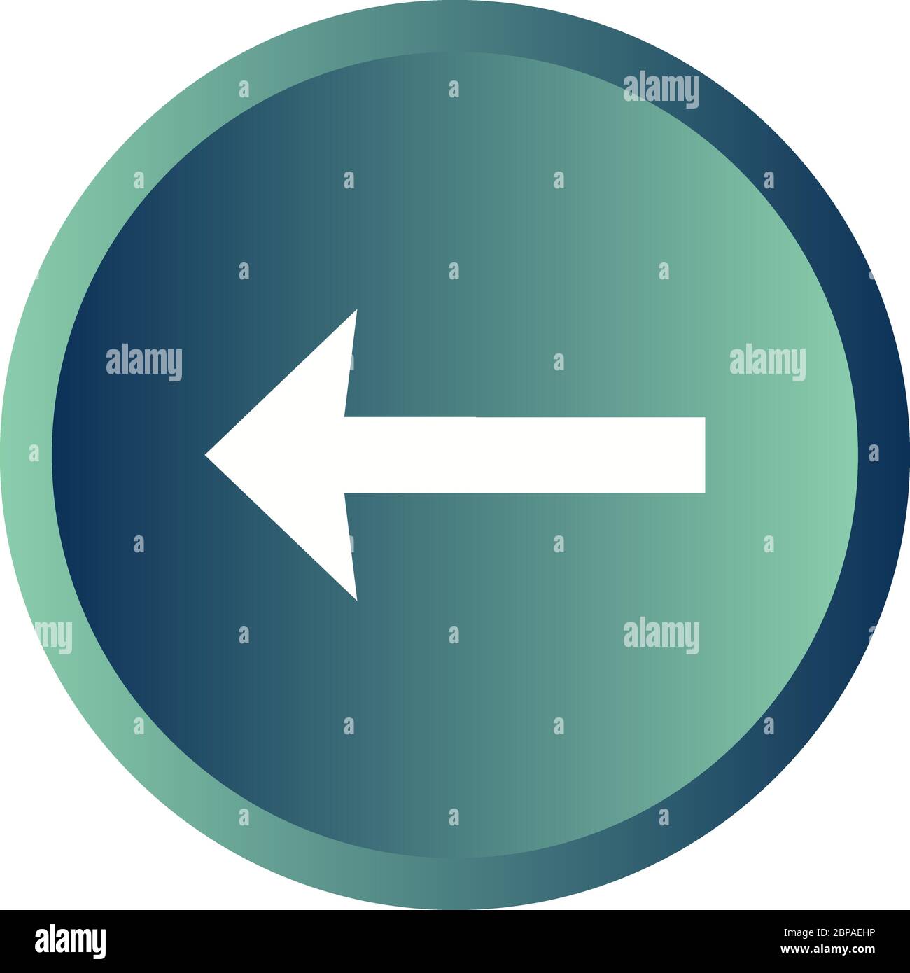 Beautiful Left Arrow Glyph Vector Icon Stock Vector Image & Art - Alamy