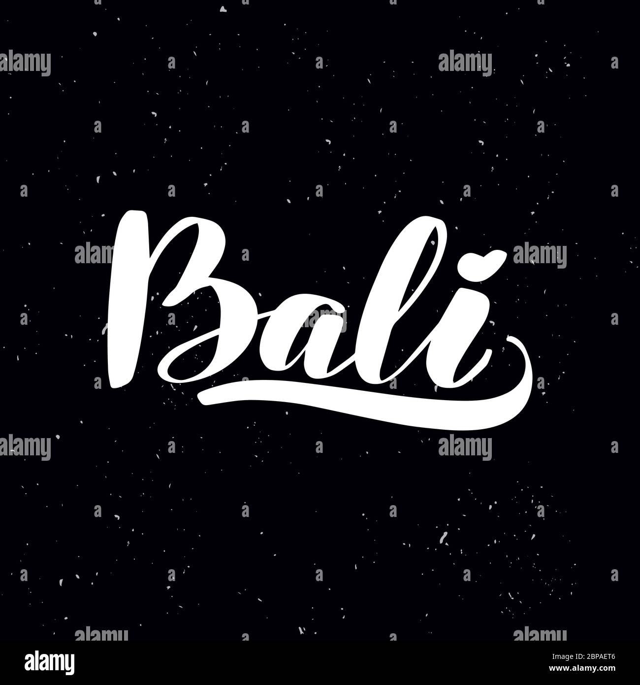 Bali typography Stock Vector Images - Alamy