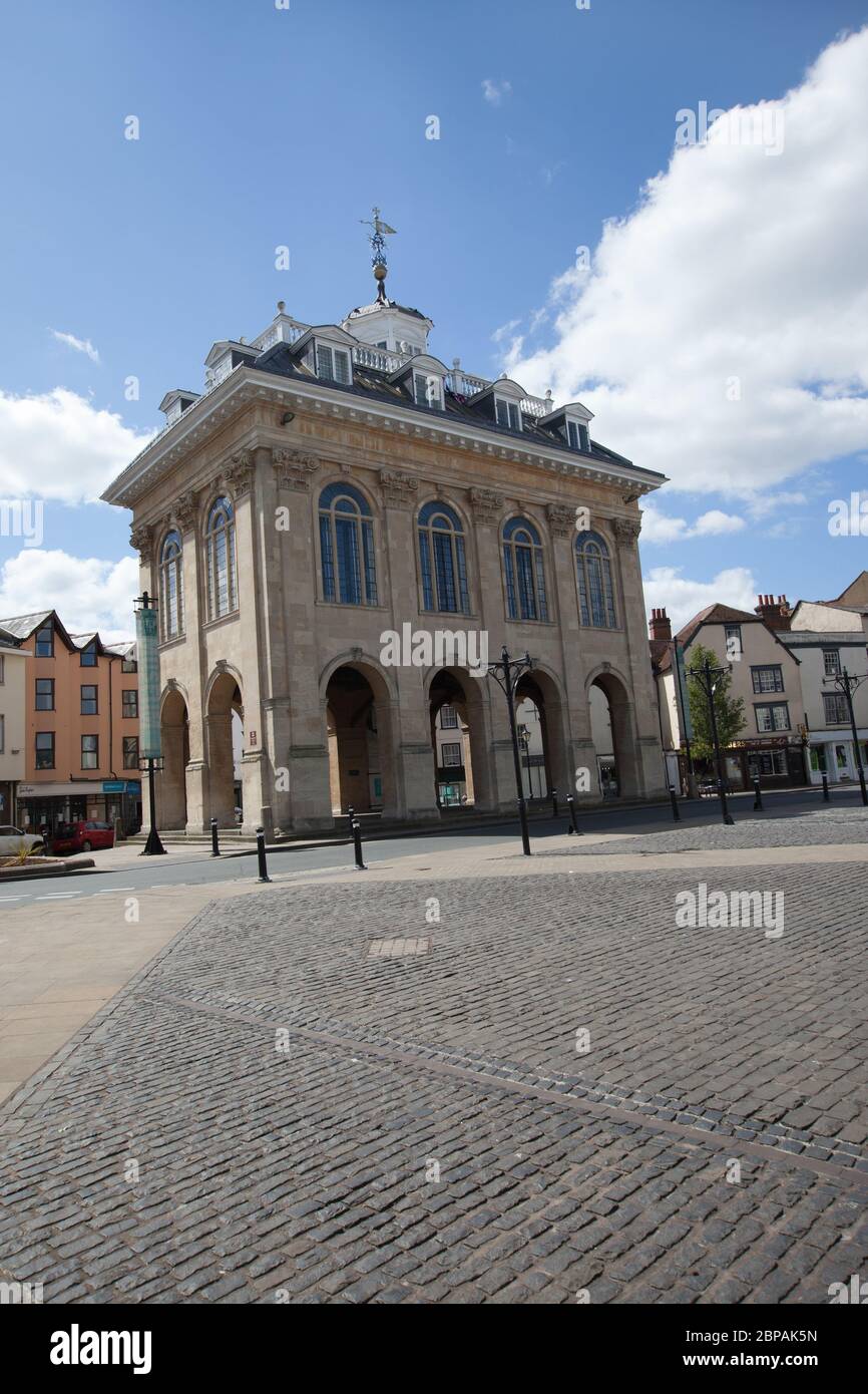 The old County Hall which is now a museum in Abingdon Town Centre in Oxfordshire, UK Stock Photo