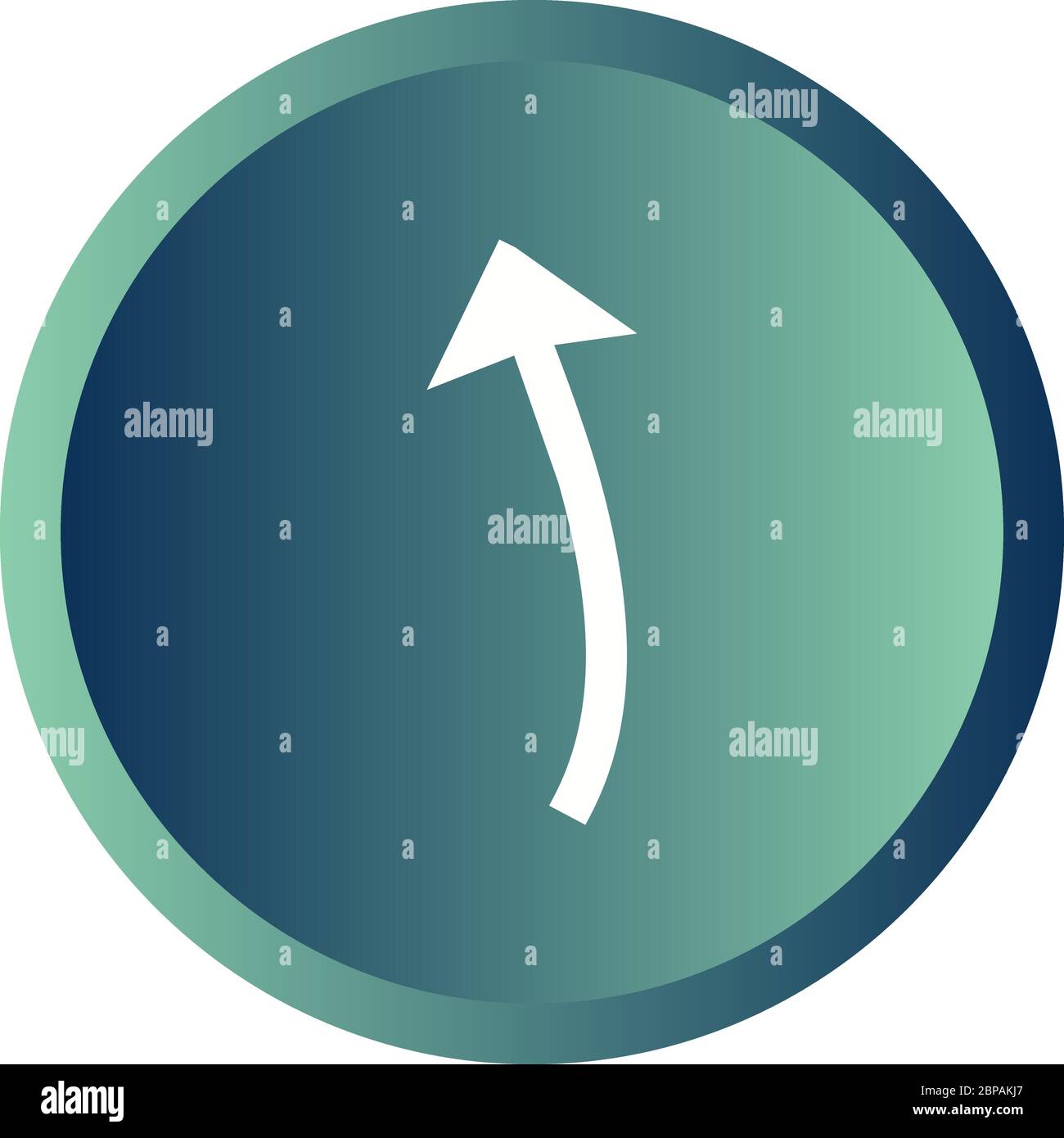 Beautiful Arrow Pointing Up Glyph Vector Icon Stock Vector
