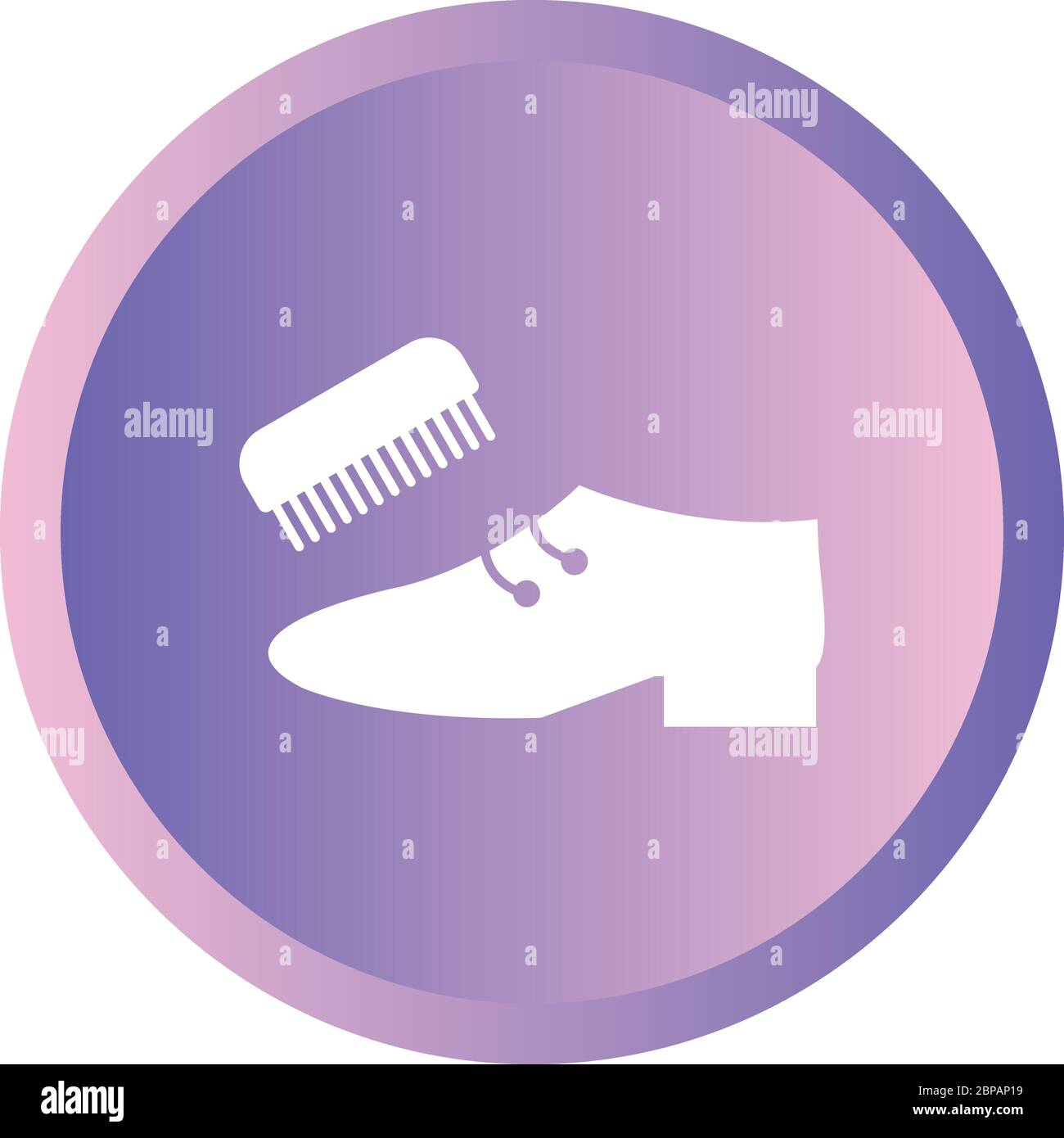 Beautiful Shoe And Brush Glyph Vector Icon Stock Vector Image & Art - Alamy