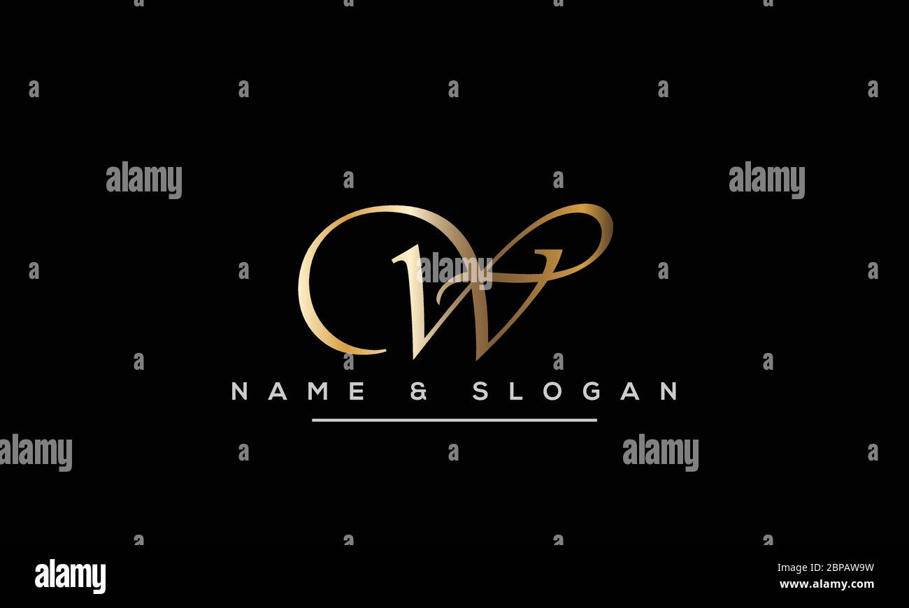 Abstract Letter W, WW Logo Monogram Stock Vector Image & Art - Alamy