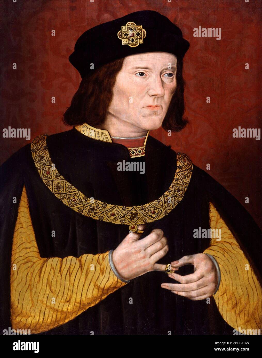 Richard III. Portrait of King Richard III of England, painted c.1590-1620 by unknown artist. Stock Photo