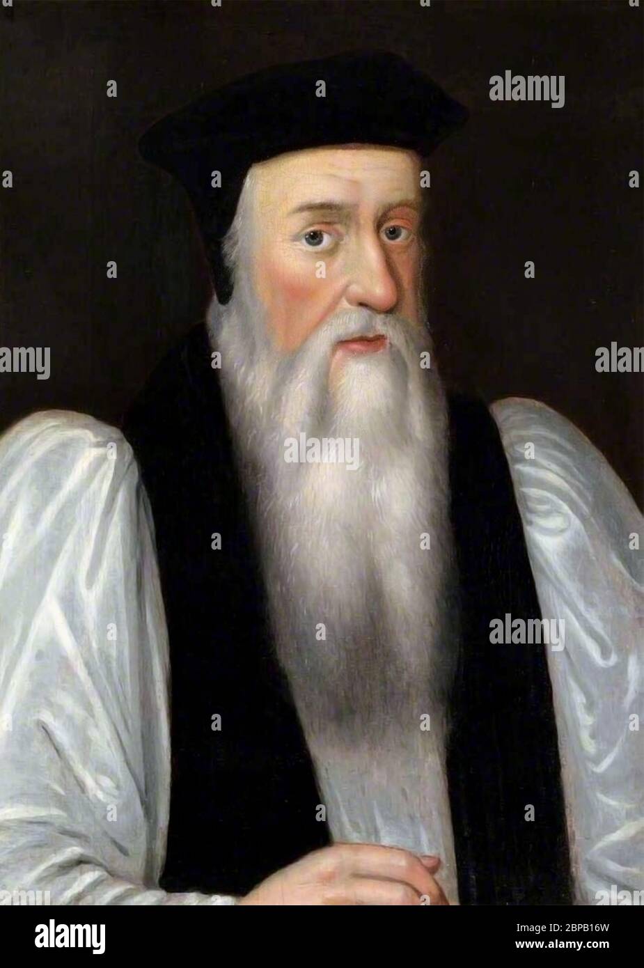 Thomas Cranmer (1488-1556), Archbishop of Canterbury, portrait by unknown artist Stock Photo