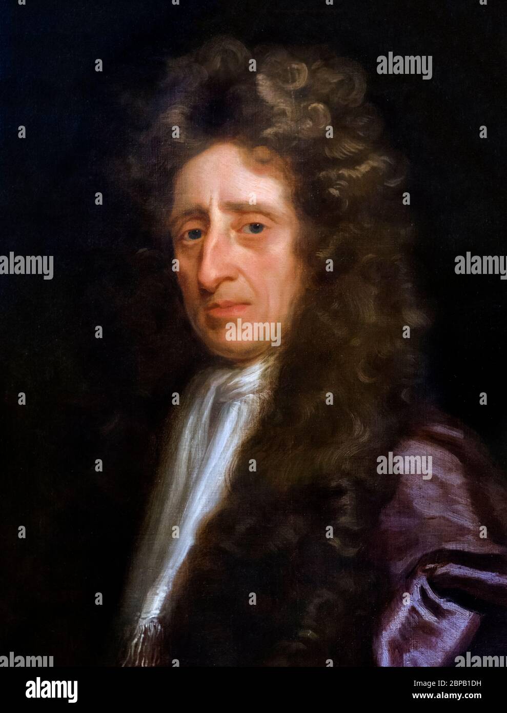 John Locke (1632– 1704), portrait by Michael Dahl, oil on canvas, c.1696. Stock Photo