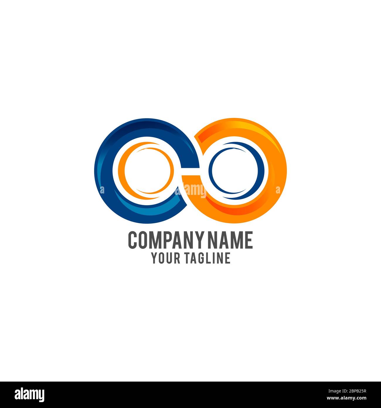 Infinity logo vector template, Creative Infinity logo design concept Stock Vector